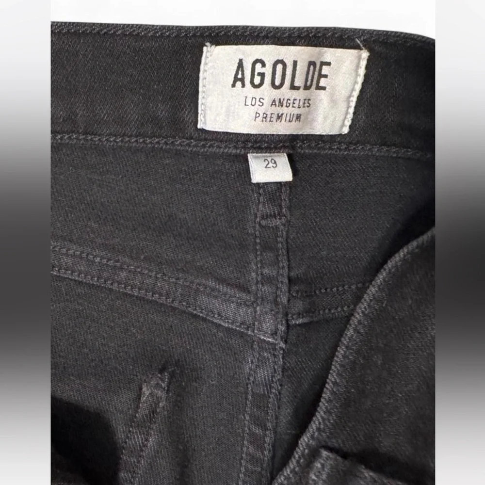 AGOLDE Sophie Crop High Rise‎ Black Denim Jeans Size 29